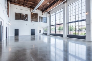 Poster - A spacious room filled with natural light from multiple windows