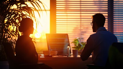 Aufkleber - A doctor offering a cup of water to a patient during a private consultation in a well-lit room.