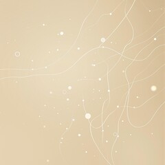 Wall Mural - white lines in various sizes and shapes scattered across a light beige background. the soft, warm co