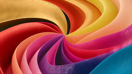 Poster - An Abstract Background Design Featuring Colors Blend Seamlessly Into One Another and Creating a Mesmerizing Ombre Effect - Digital Art