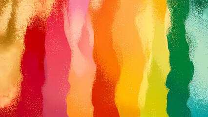 Poster - An Abstract Ombre Background Design Featuring a Blend of Gold, Red, Pink, Coral, Peach, Orange, Yellow, Lemon, Lime, and Green - Digital Art