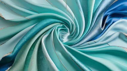 Poster - A Luxurious Silk Satin Like Texture While the Glitter Shimmer Adds a Touch of Opulence Featuring an Abstract Background - Digital Art