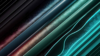Poster - An Abstract Background Design Featuring a Seamless Blend of Colors Starting With a Deep Black Hue Transitioning Into Dark Blue - Digital Art
