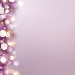 Wall Mural - Valentine's day background gradient minimal. Soft purple background adorned with shimmering bokeh circles.