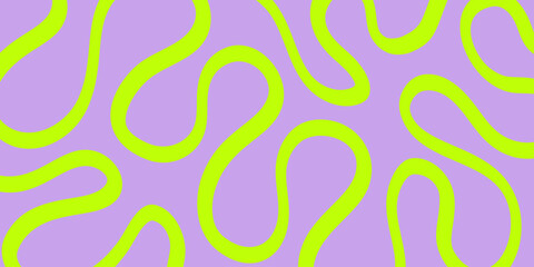 Fototapete - Cool Groovy Striped Texture. Abstract Geometric Lines Y2k Pattern. Brush Hand Drawn Background.
