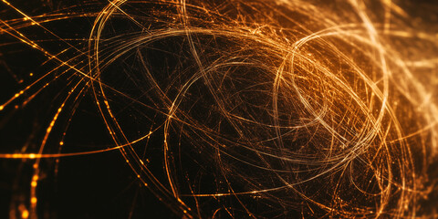 Poster - black abstract technology illustration background