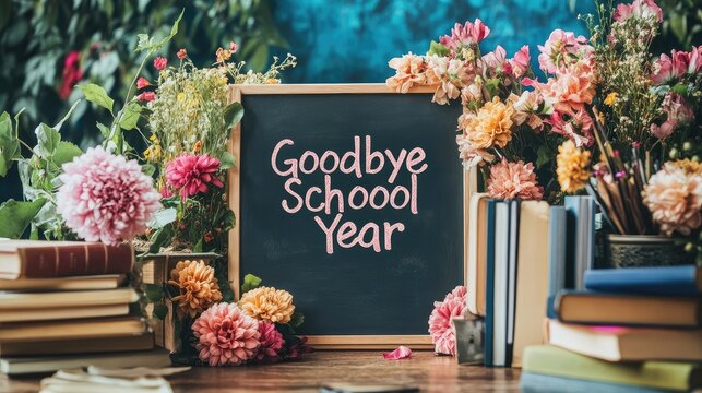 An empty chalkboard with 