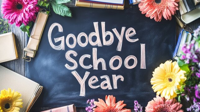 An empty chalkboard with 