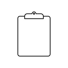 Wall Mural - blank clipboard icon