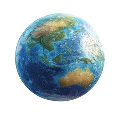 isolated planet earth view from space