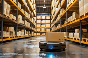 Poster - Autonomous robot in modern warehouse