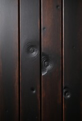 Poster - Closeup of dark wood texture