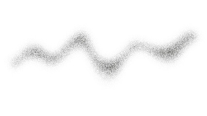 Poster - Grain gradient noise texture. Flowing dot wave pattern isolated on transparent background.