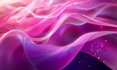 Poster - colorful flowing fabric creates a mesmerizing visual display in a vibrant setting