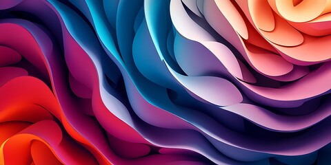 Poster - Abstract 3d Background. 3D illustration of wavy lines in the information code field. Data flow cyber concept. Coding and technology


