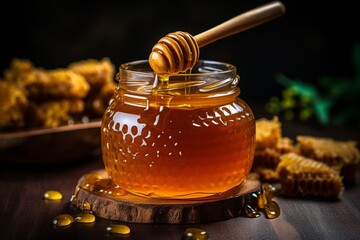 Delicious honey infused with crunchy nuts  a perfect natural sweetener for any dish