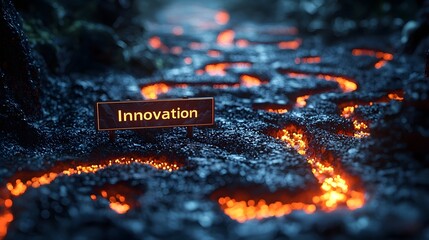 Poster - Glowing Maze of Innovation Leads to Successful Business Prototype