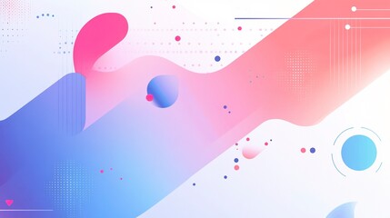 Wall Mural - White background with soft shapes and gradients, creating an elegant abstract design for presentation or branding use.