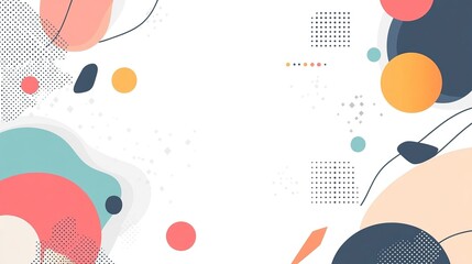Wall Mural - White background with soft shapes and gradients, creating an elegant abstract design for presentation or branding use.
