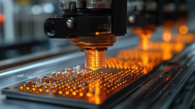 3D printer crafting intricate electronic circuit boards