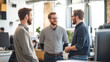 © thien - Engineers collaborating on project in modern office
