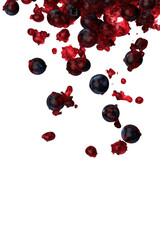 Poster - high resolution blood abstract wallpaper suitable for screensavers and digital backgrounds isolated 
