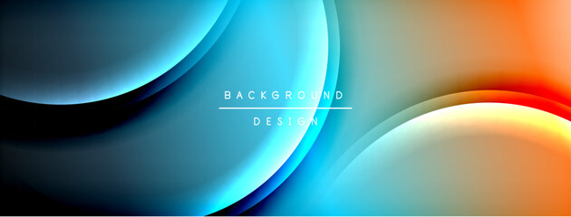 Poster - Gradient and shadow wave line geometric background. Vector Illustration For Wallpaper, Banner, Background, Card, Book Illustration, landing page