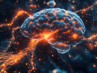 Poster - Quantum Internet Mapped onto the Human Brain Glowing Neural Networks Interacting with Digital Threads