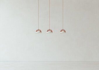 Aufkleber - Minimalist Retro Communication Vintage Pendant Phones in White Space - Timeless Design and Aesthetic for Innovative Interior Decor and Marketing Strategies