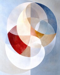 Poster - Abstract whimsical art display gallery exhibition artistic dreamlike background contemporary setting colorful textures