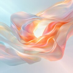 Poster - Artistic dreamlike abstraction imaginative textures digital art ethereal environment soft viewpoint creative concept