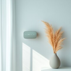 Poster - Contemporary Smart Home Hub Sleek Wall-Mounted Display with Digital Family Calendar and Automated Task Management - Minimalist Design for Modern Organization and Home Efficiency
