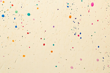 Poster - Beige paper texture background with small grain and tiny color spots for design or decoration, beige background.