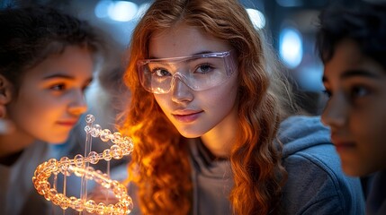 Poster - Students Exploring Glowing DNA Model to Foster Understanding of Life s Interconnectedness