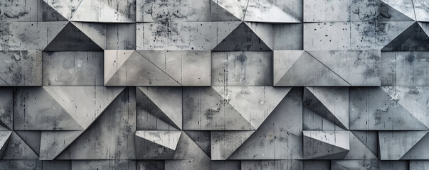 Leinwandbilder - Geometric pattern on modern abstract wall