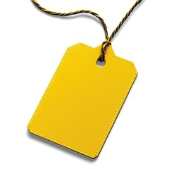 Poster - Bright Yellow Discount Tag for Eye-Catching Advertisements and Promotions