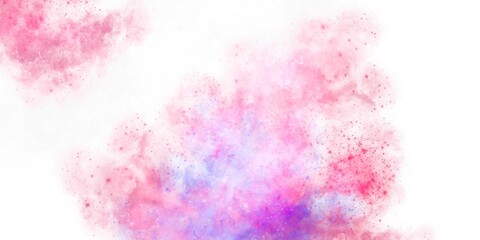 Wall Mural - abstract pink background The white blue sky watercolor smoke cloudy sea beach pattern underwater image wallpaper background modern summer template offer page watercolor hand-painted background 