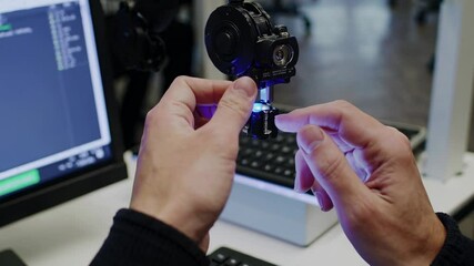 Poster - robotic technology training session in a modern classroom setting in a university
