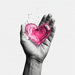 Poster - heart in hand