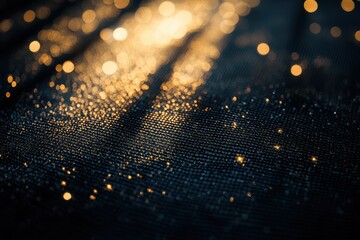 Poster - Light reflection from a textured mesh surface creates an abstract background with subtle highlights