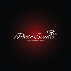 studio photography logo design template