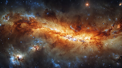 nebula and galaxies in space. abstract cosmos background