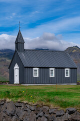 The black church of Budir, Snæfellsnes Peninsula