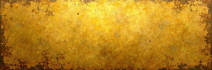 Wall Mural - Golden distressed metallic texture with grunge effect, scuffed, retro, details