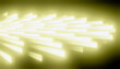 © ADDICTIVE STOCK - Abstract rendering luminous pattern with glowing yellow light bars