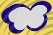 © ADDICTIVE STOCK - Abstract comic speech bubble on yellow and blue background