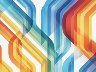 Poster - Vibrant geometric pattern of interlocking pentagons in playful colors abstract design digital art colorful environment creative viewpoint