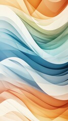 Poster - Tranquil abstract water flow digital wallpaper soothing colors gigapixel quality calm environment artistic viewpoint