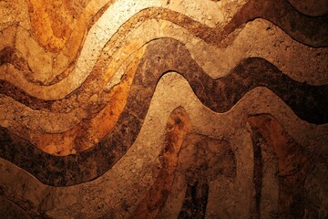 Poster - Explore the intricate beauty of cork with its warm lighting and organic textures in this modern design backdrop
