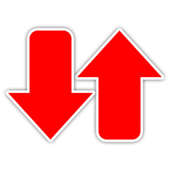 Wall Mural - up and down arrow icon
